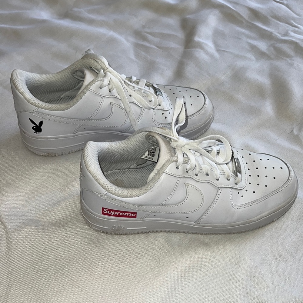 White Air Force 1’s with decals